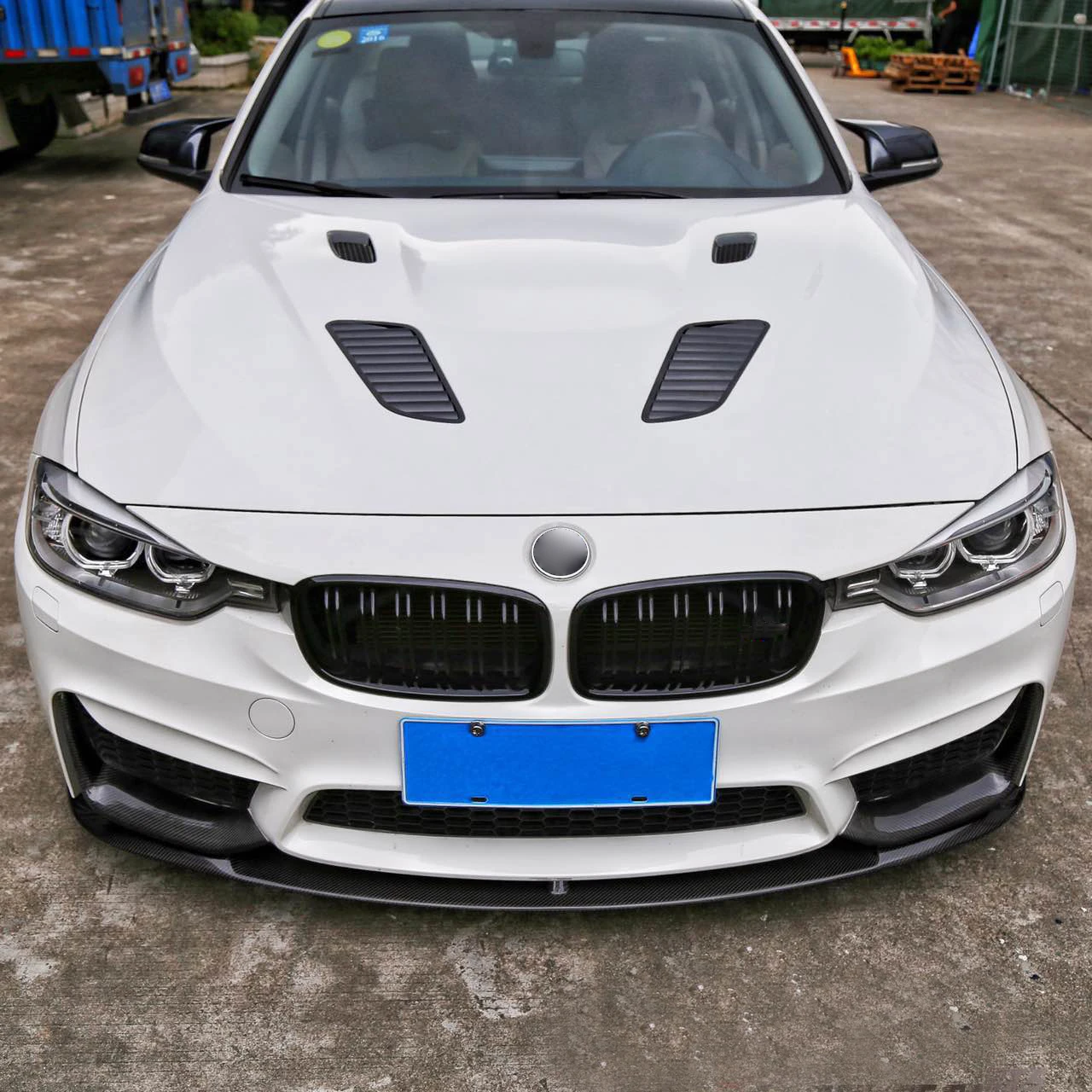 New Adjustable Universal Car Front Bumper Lip Splitter Lip Body Kit Spoiler Diffuser for BMW Benz Audi VW Subaru