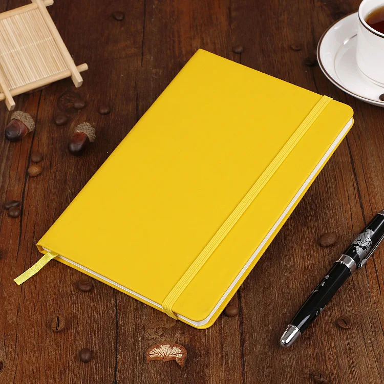 Multicolor Cheap Promotion Wholesale Pu Diary Business Journal Planner Leather Cover Custom Logo Notebook With Pen Holder