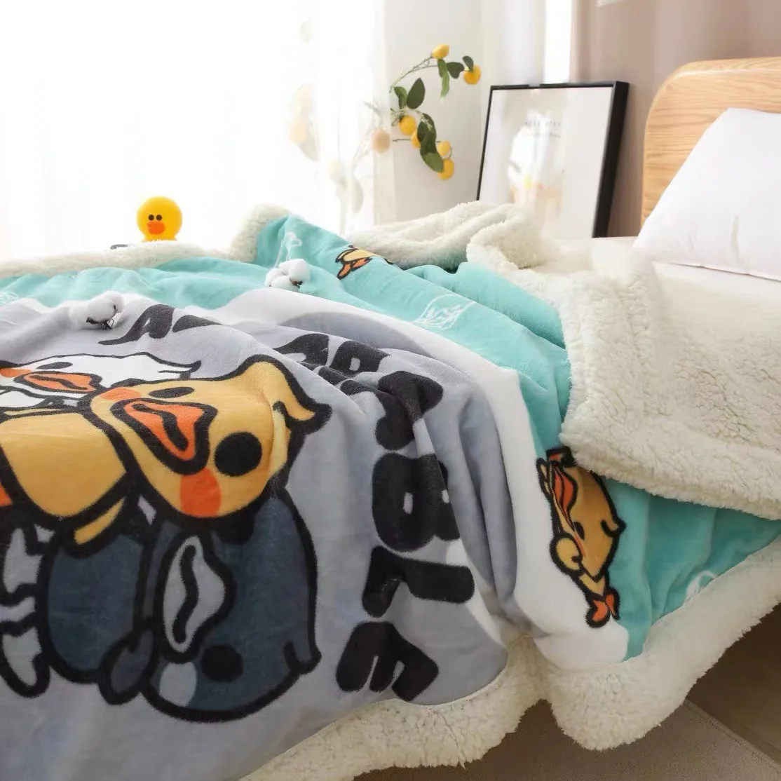 Songmai Custom DIY 3D Print Sherpa Blanket Colorful Flower Throw Blanket for Bedding Sofa Cover Plush Blanket Girls Women