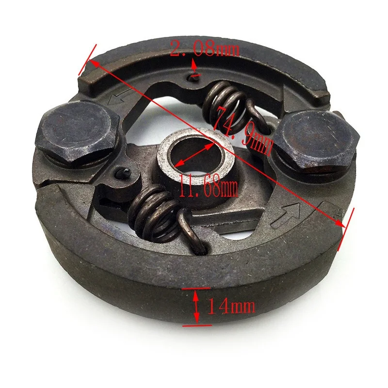 Heavy Duty 2 тактный Мини Мото сцепления площадку для 43cc 47cc 49cc двигатель Карманный Dirt Bike ATV Quad Crosser 4 Wheeler