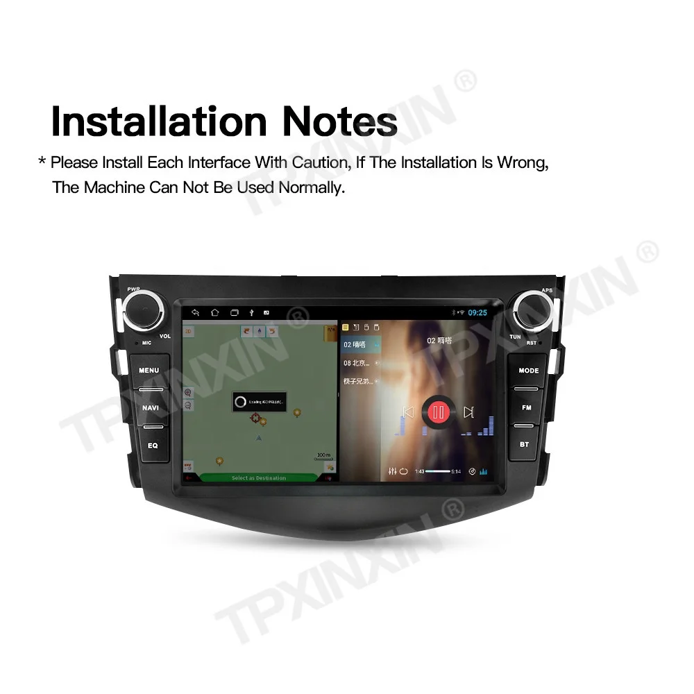 8 Inch Android Auto Car Multimedia Player For Toyota RAV4 XA30 2006-2012 Navigation Radio Stereo GPS Wifi DSP CarPlay Head Unit