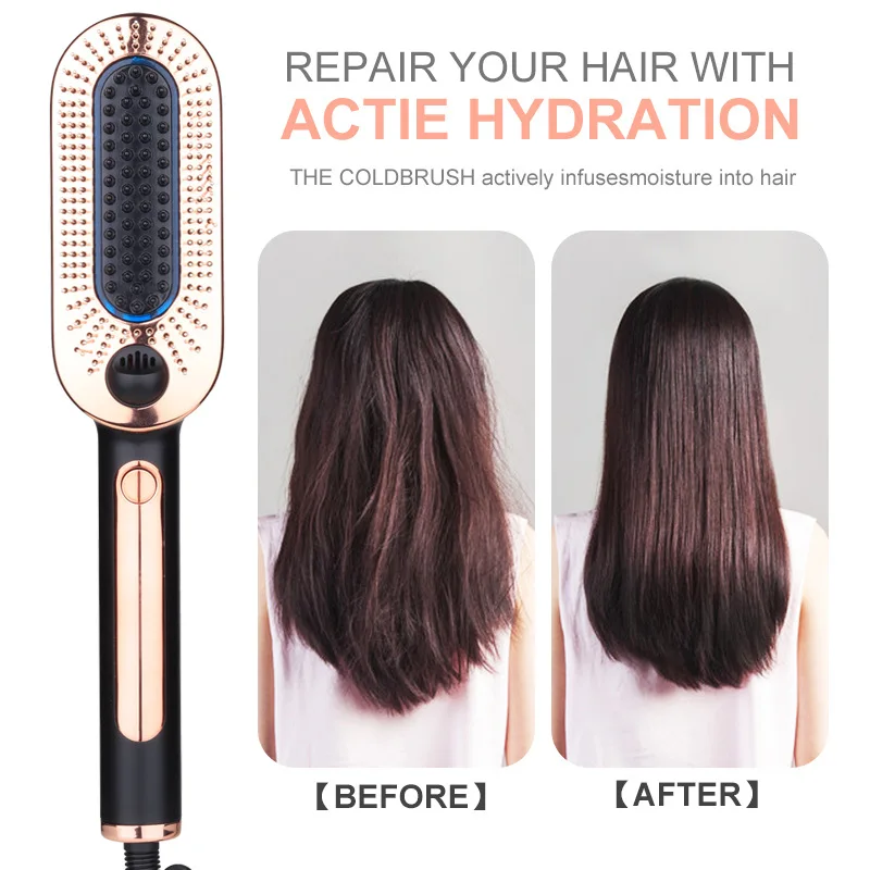
Professional hot-selling 2-3 degrees low temperature cold wind hair brush styling tool ice comb for hair brush like baby 