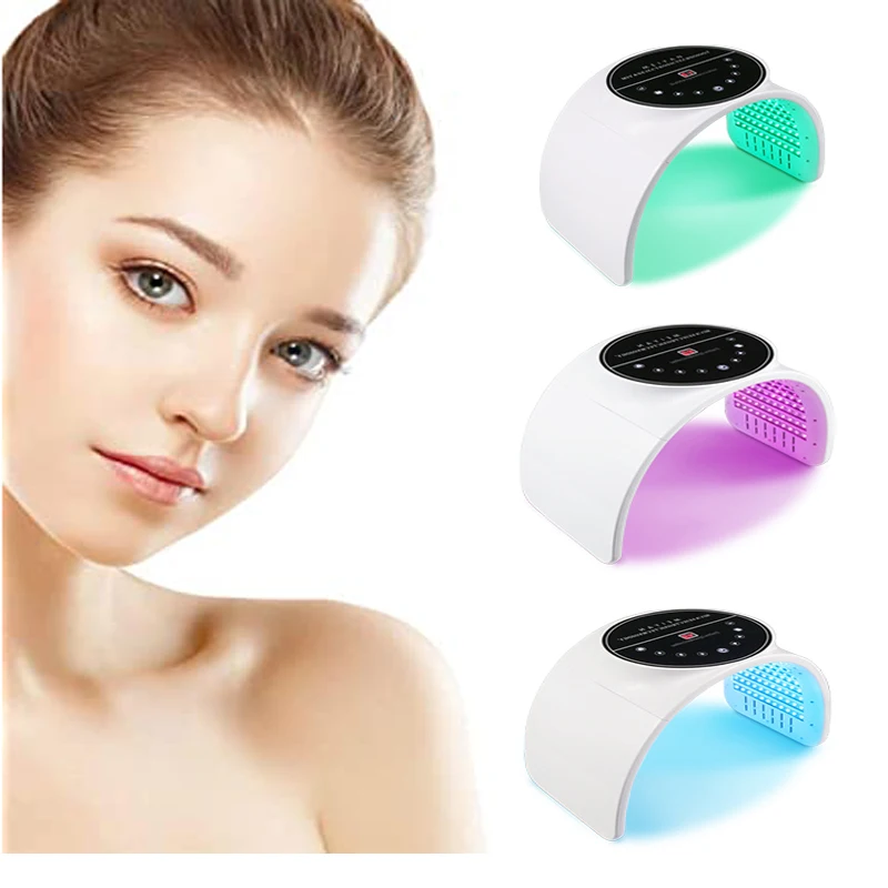 2021 On Sale Home Use Beauty Equipment Led Facial Mask 7 Colors Light Facial Masks Skincare Therapy Led Face Mask Beauty