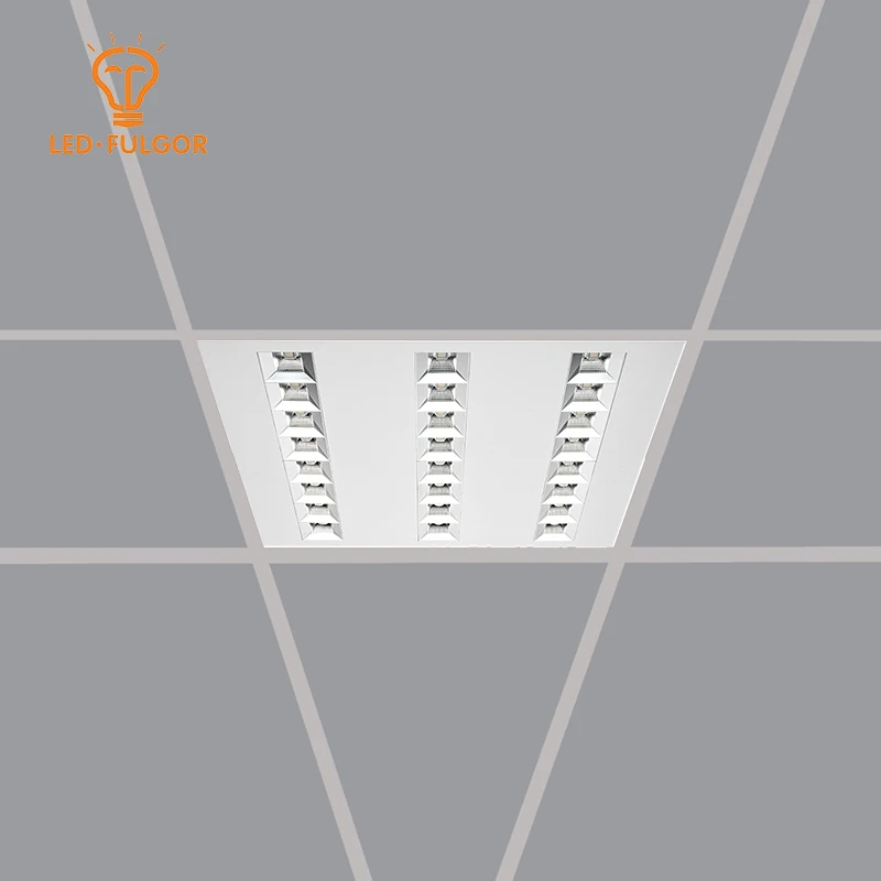 
2021 New design Anti-glare Lens low UGR 595*595 office ceilling mounted 48w square led panel light 