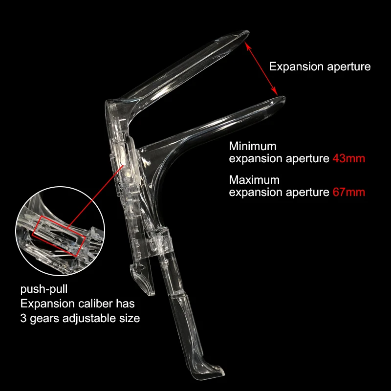 Individual Package Medical Quality Adult Women Use Push-pull Vaginal Speculum Device Cause No Pain