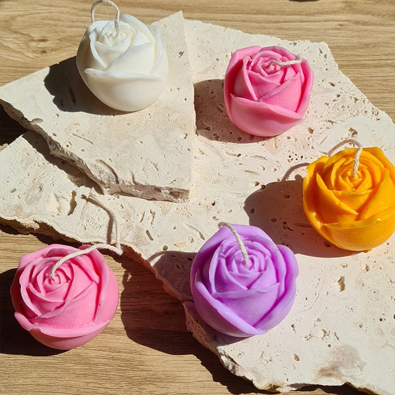 DGC Cute handmade aromatherapy candle succulent small plant shape scented candle gift set candle craft