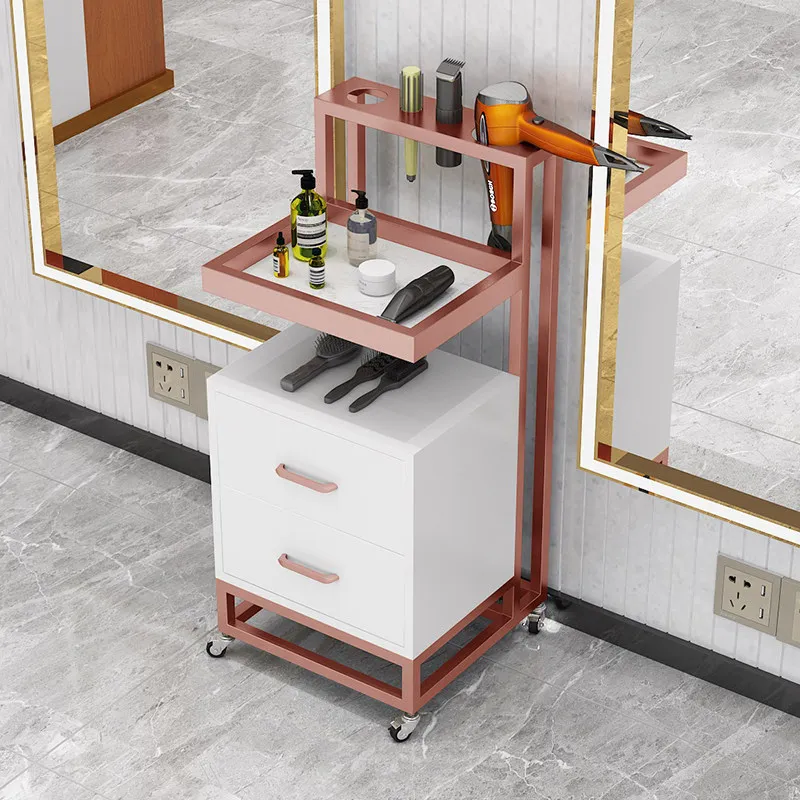 Popular beauty salon cabinet professional furniture wholesale rolling modern hairdressing hair barber trolley cart salon