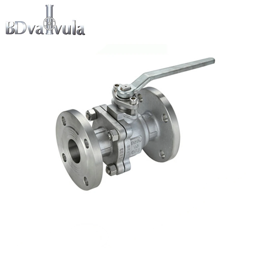 2 PCS Flanged Ball Valve 1000WOG Stainless Steel Used For Water