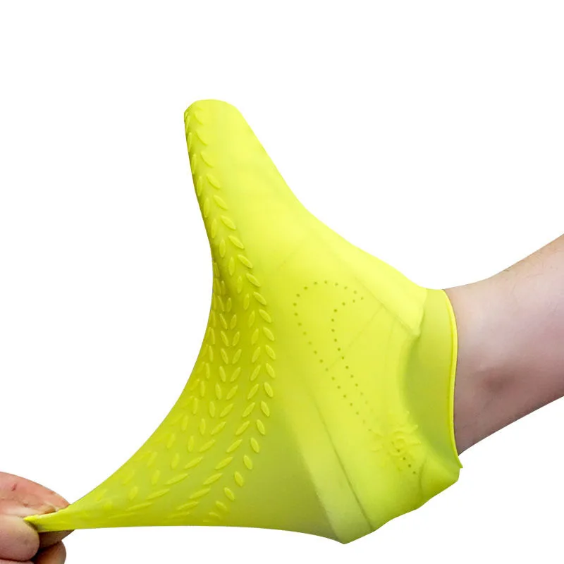 Silicon Protective Rain Shoes Cover Anti-slip Reusable Rubber Waterproof silicone shoe cover