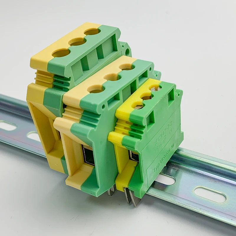 WBO pluggable USLKG-16/35 pin screwless brass earth terminal blocks electrical wire connector with holding screw