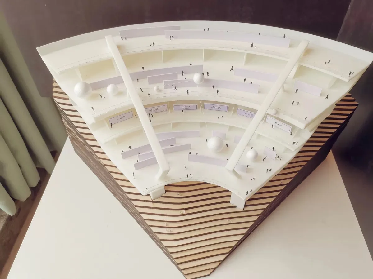 Nylon / Resin / Metal 3d Printed Stadium SLA / SlS / SlM 3d Printing House Building Model 3D Print Architectures