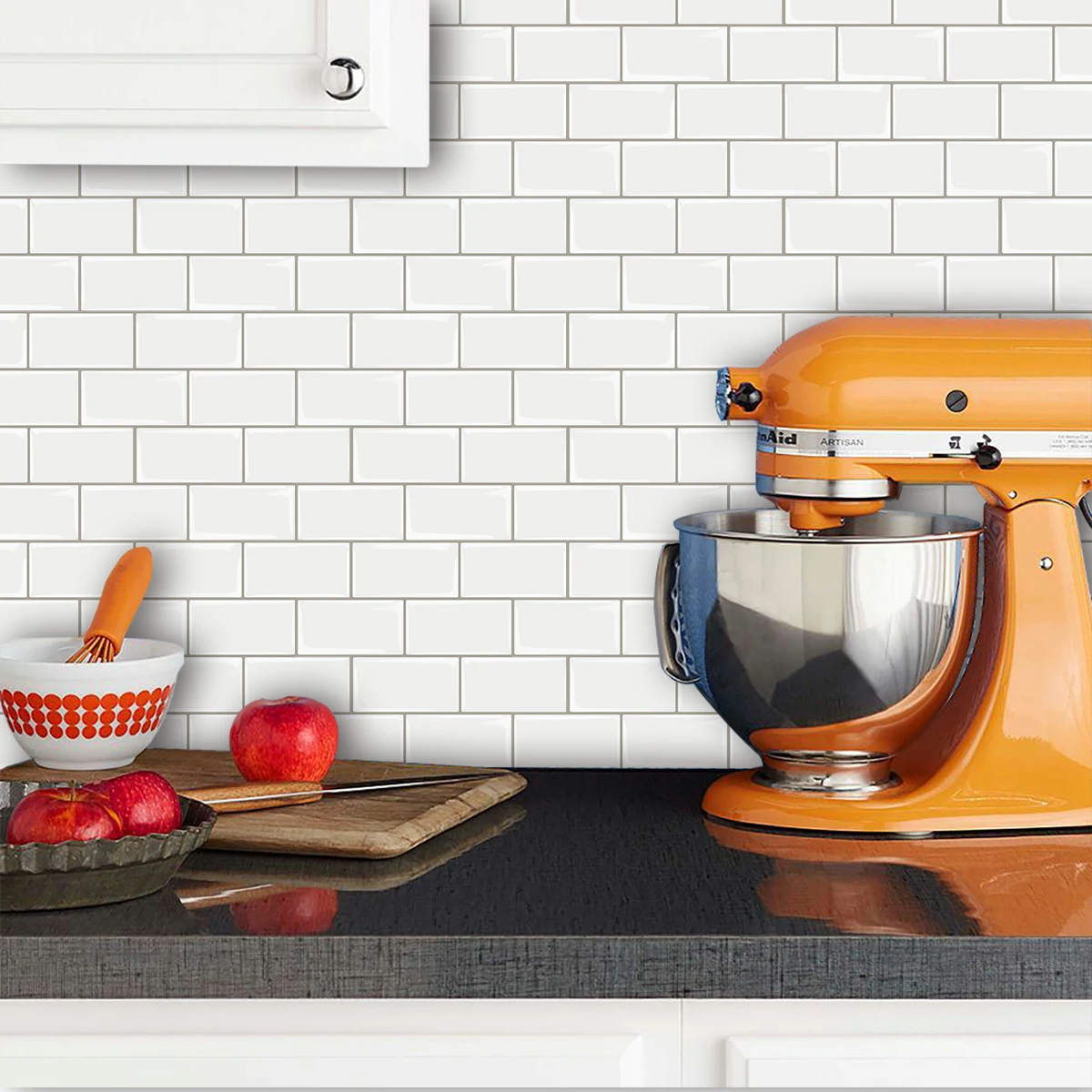 3D Effect Peel and Stick Wall Sticker Subway brick Wall Tile Self-adhesive  Backsplash  2.5 mm Thickness