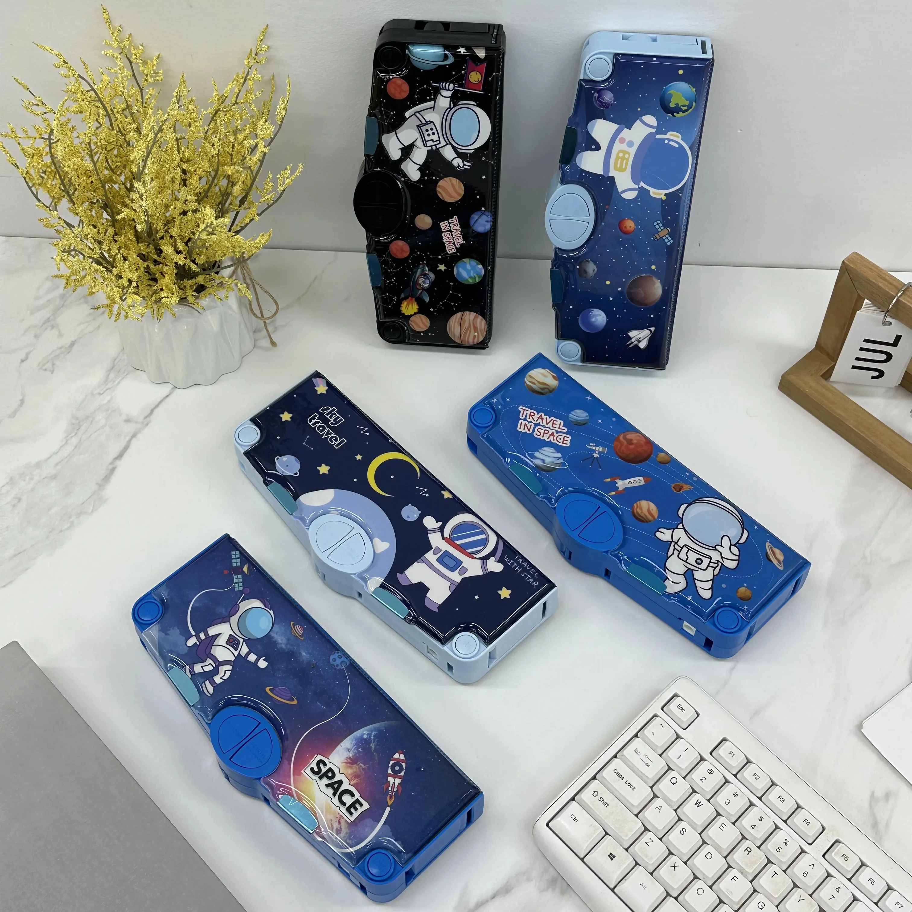 Wholesale Custom Baby Kids Girls Pencil Box Cases Children School Students Plastic Plastic Pencil Box/Case