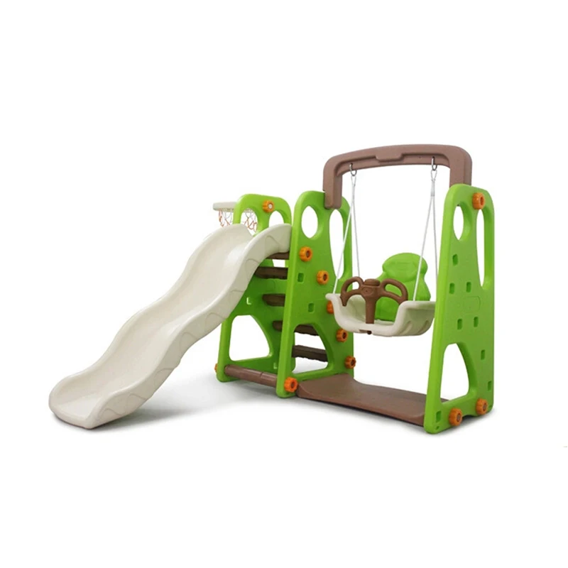 2024 популярный Крытый домик с качелями и горками 3 в 1 для детей домашний пластиковый подходящий