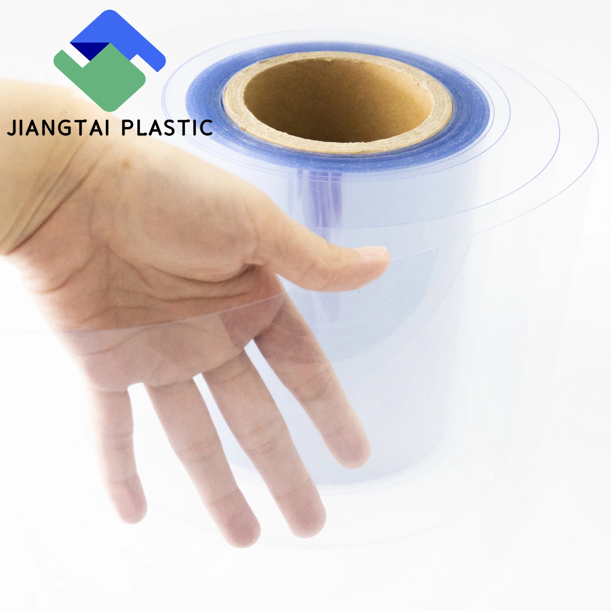 Jiangtai Thermoforming transparent hard 500 micron pvc film roll