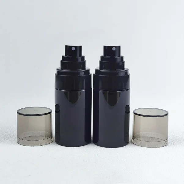 Black 50ml 80ml plastic spray bottles cosmetic body spray bottle fine mist spray bottle