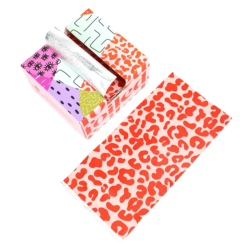 500 Sheet Pop up Sheets For Hair Color For Salon 127mm*279mm Embossed Hairdressing Foil 5x11 Inch Pre cut Aluminum