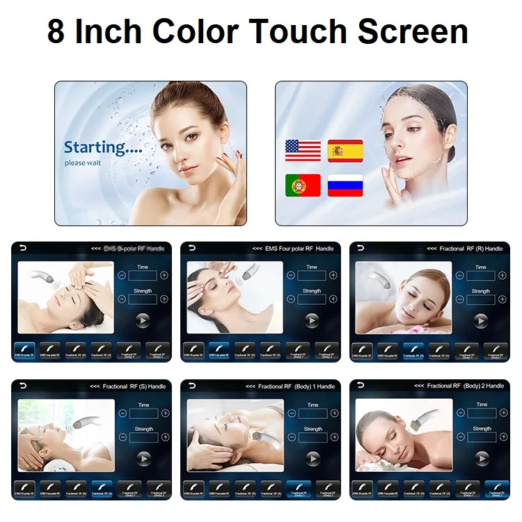 2023 New Arrive Anti-Aging Face Lifting Face Deep Care EMS Rf Fractional Rf Beauty Machine