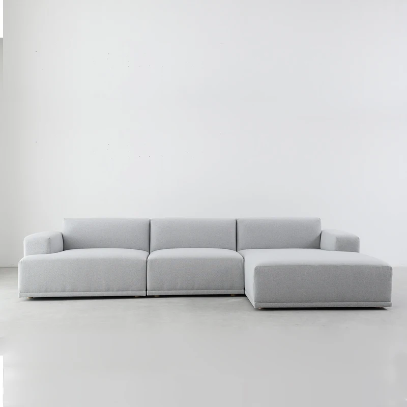 OEM customize White High resilience sponge soft Sectional sofa Corner L Shaped Sofa set Designs modern sofa set furniture