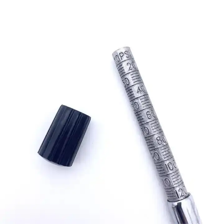 low MOQ dual head 10-120psi 10-160psi tire pen pressure Gauge for motorcycle bike car suv