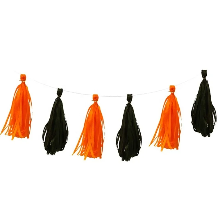 Ximen Stone 2020 Halloween Party Decoration,Including Paper Banner Fans Honeycomb Tassel Festival Set