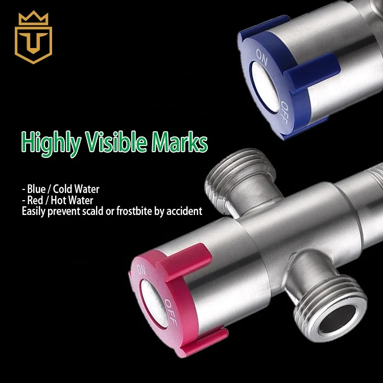 Bathroom 304 Stainless Steel 2 way Angle Valve