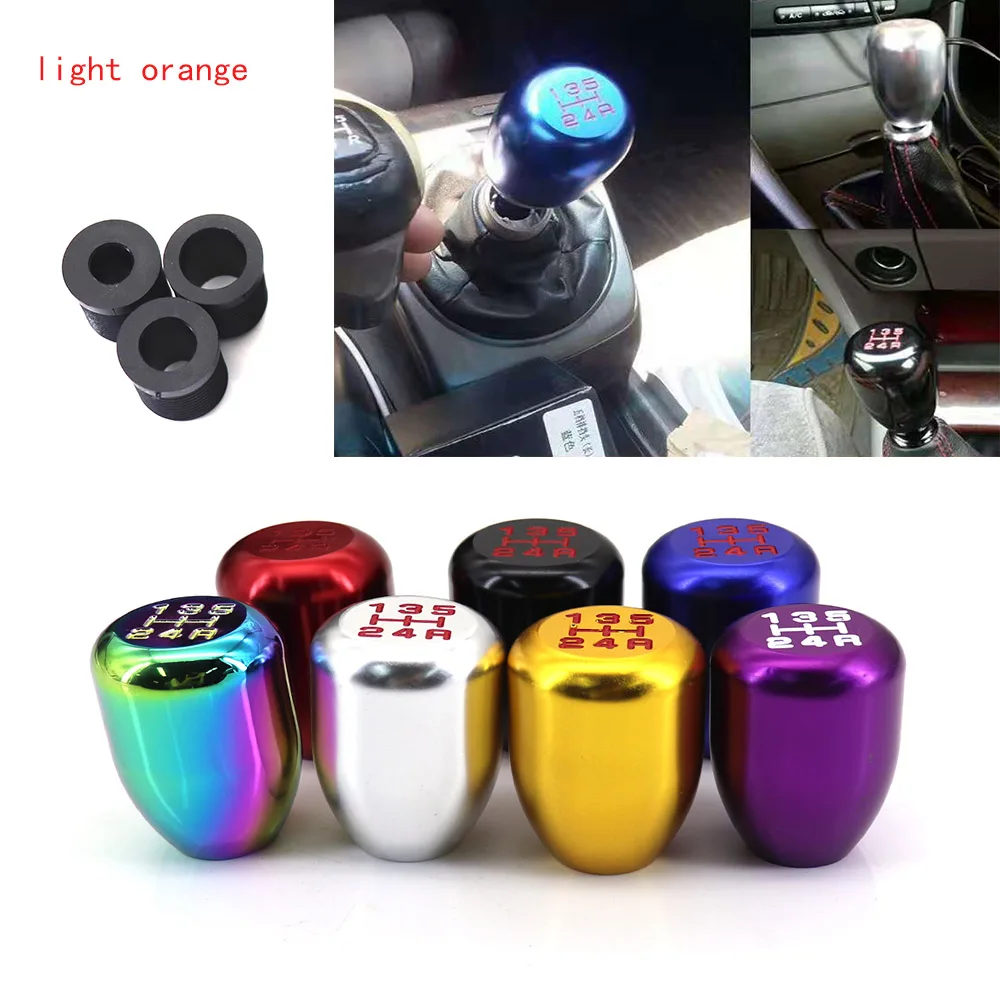 Racing 5 Speed Car Auto Gear Shift Universal Knob Automatic Shift Knob Shift Lever For Manual Transmission Aluminum Alloy