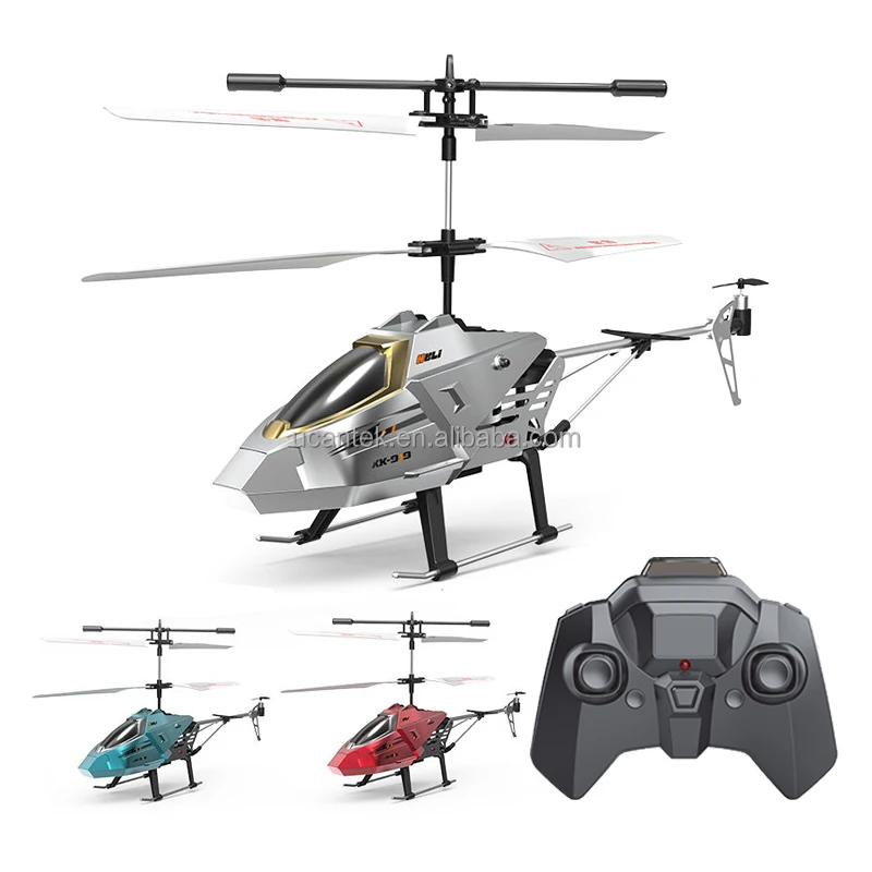 2.4GHz 3.5 Channel Metal Alloy Radio Control Helicopter Toys Altitude Hold RC Helicopter With Gyro LED Lights