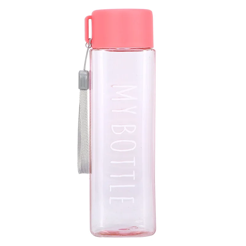 
Bpa free water bottles most popular with lid lanyard 500ml custom sports drinking bottle plastic 