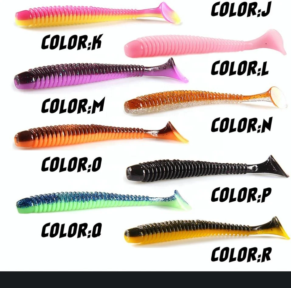CASTSOON 63Mm 80Mm 97Mm Supercontinent Impact Ring Shad Fishing Lure Soft Plastics Baits Swimbait Jigging Artificial