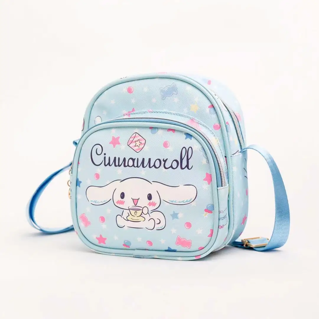 kawaii wholesale cute shopping handbag bags student girl cartoon crossbody bag pu leather melody small square shoulder bag