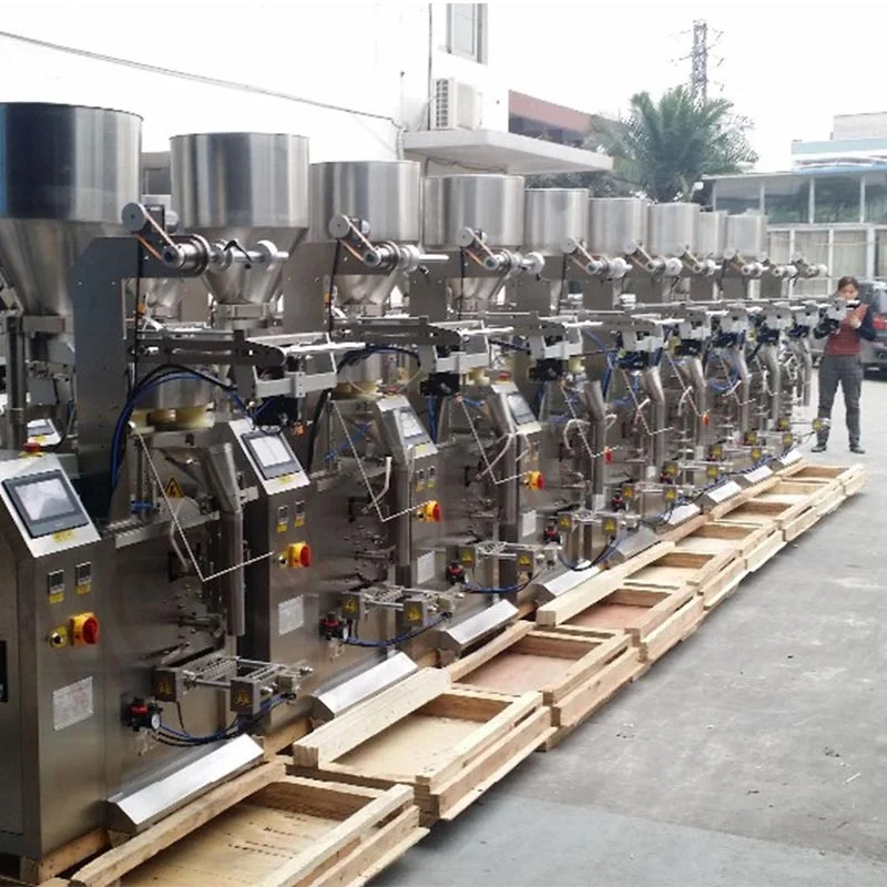 Granular Materials Seeds Cereal Peanut Candies Desiccant Sugar Feed Packing Machine For Pillow Type Bag Sealing