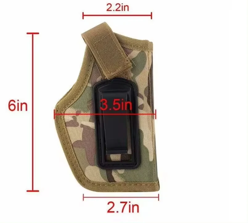 Tactical  Holster Concealed Carry Holsters Belt Metal Clip Holster Bag