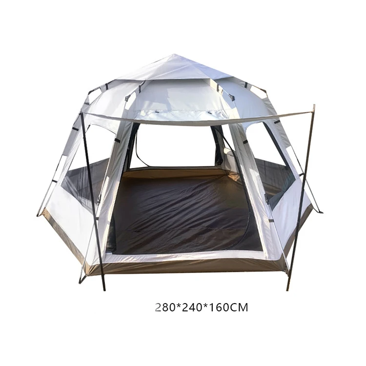 Multi Persons Double Layer Aluminum Waterproof Camping Tent Ultralight Hiking Tent