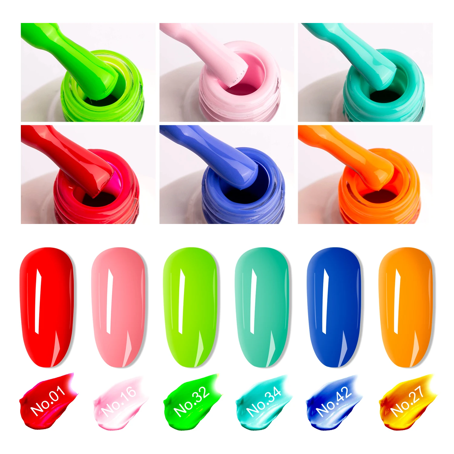 New trend Nail Gel Colour Supplies  Long Lasting High Pigment Soak Off Nail Polish gel, Organic gel nail polish