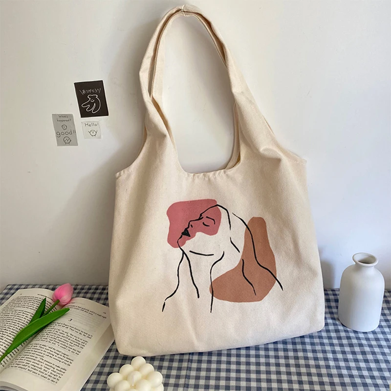 Custom Canvas Bag Duffle Custom Blank Canvas Tote Bag Waxed Shoulder Shopping Make Up Blank Customized tote bag manufacturer