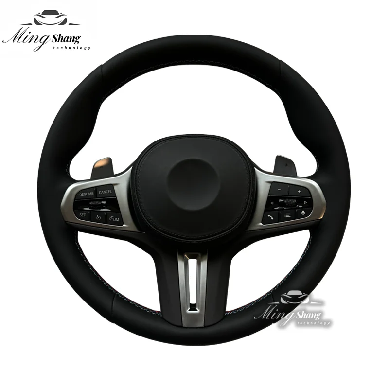 Черный кожаный спортивный руль в сборе подходит для BMW G38 E70 E90 F10 F30 F32 F87 G20 X1 X3 X4 X5 X6 M2 M3 M4
