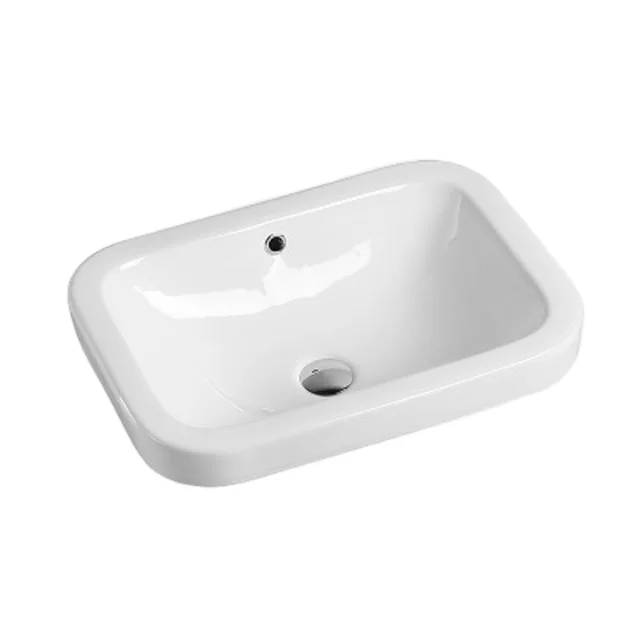 Europe Eight Various Sizes Hotel Ceramic Rectangular Vanity Cabinet Bathroom Ceramic Sinks Washbasin