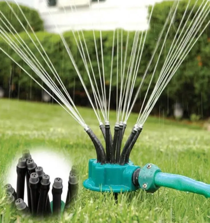 Irrigation Sprinkler Plastic 360 Degree Adjustable Noodle Head Garden Water Sprinklers Garden Lawn Irrigation Spray Tools