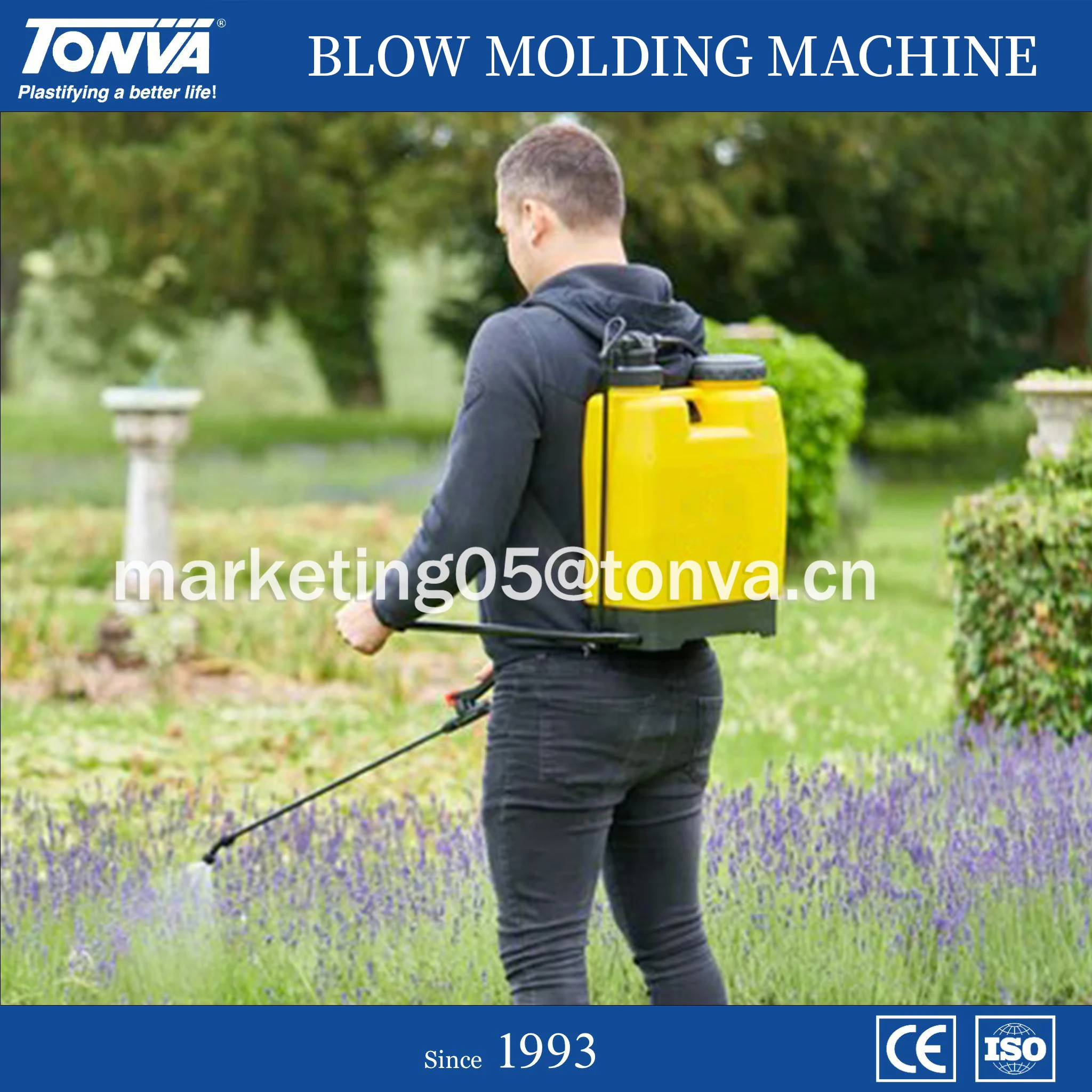TONVA Plastic HDPE Spray Bottle Accumulator Blow Molding Making Machine