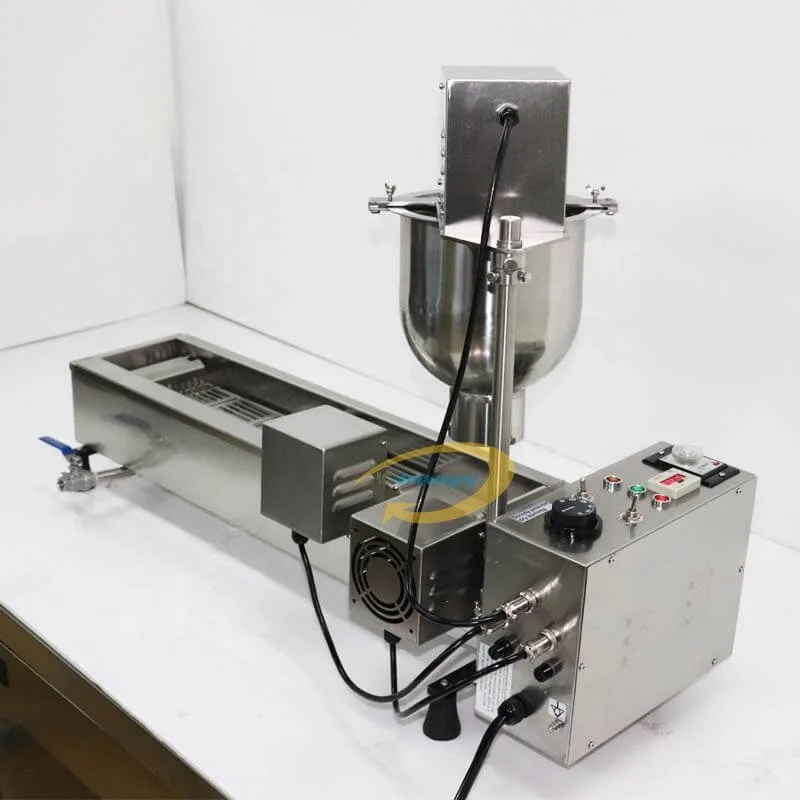 high quality donut making machine automatic donut fry machine snack shop donut glazing machine