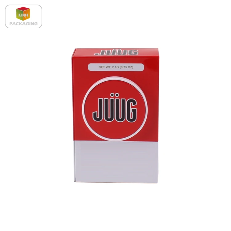 High Quality Hinged Tobacco Cigarette Pack Tin Box Wholesale