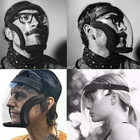 Unisex Hd Transparent Full Face shield Plastic Face Shield Full Face Protective Anti-fog Shield