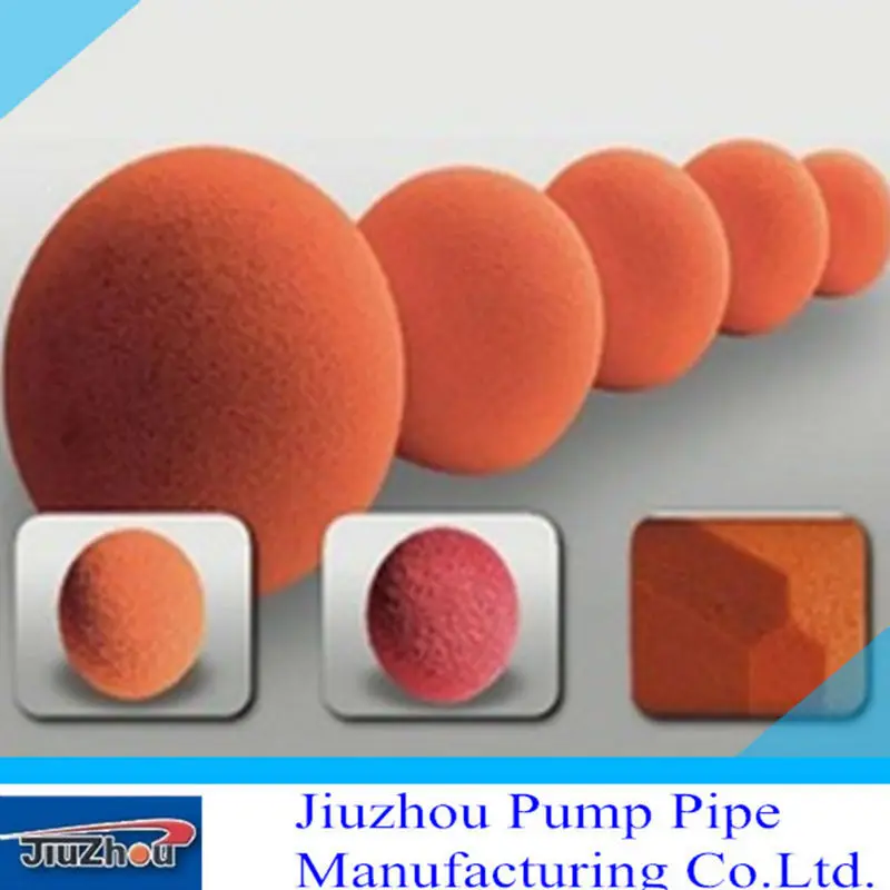 China Factory dn125 soft concrete pump cleaning sponge ball for schwing pumps