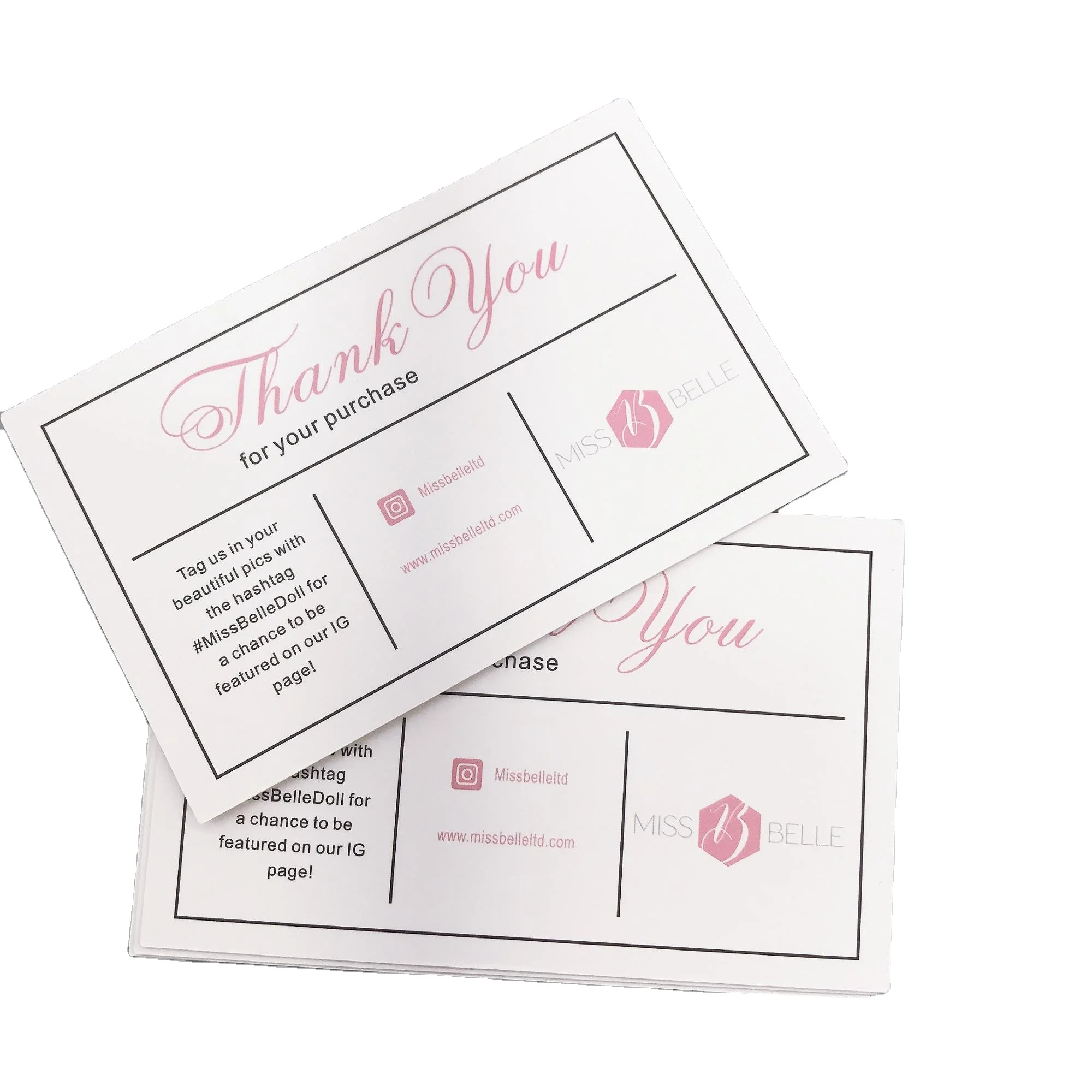 China Factory OEM Custom Envelop Small White Business Greeting Gift Thank you Card with Logo