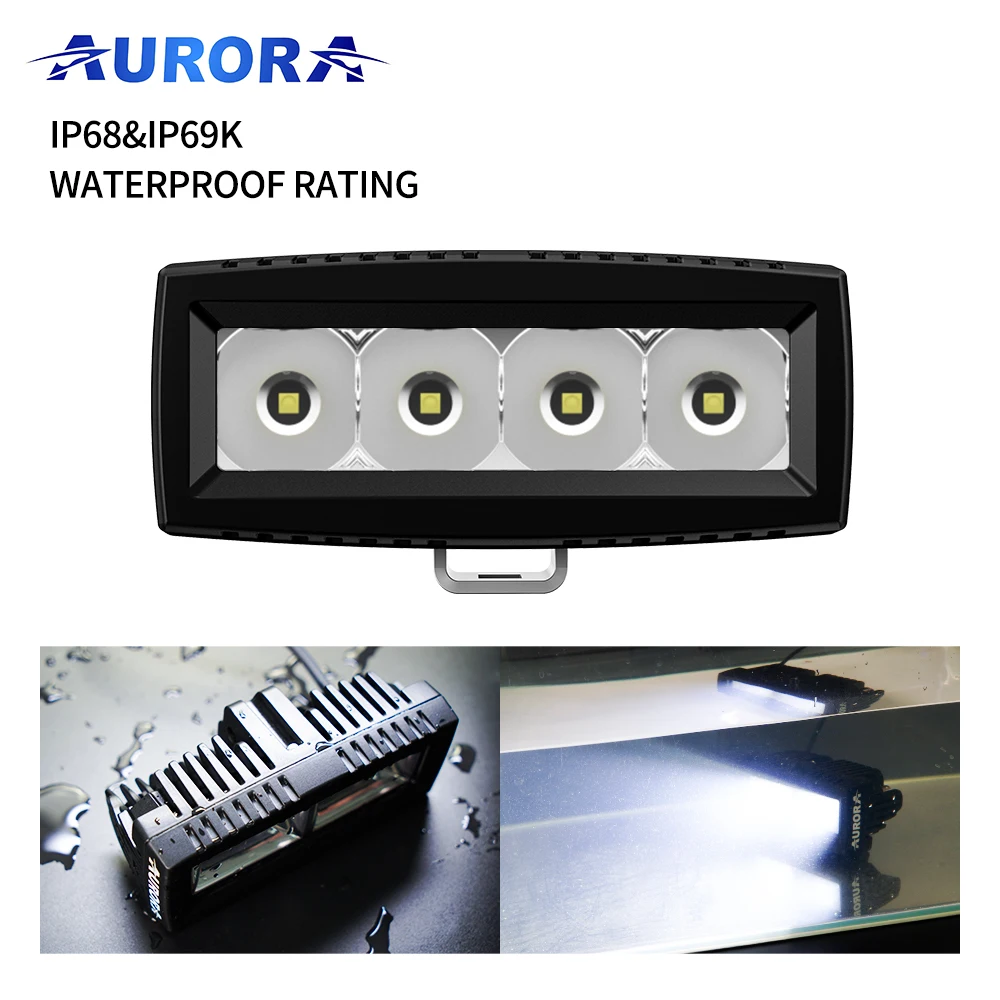 Aurora IP69K 4 Inch 20W Car LED Work Light Bar Spot Fog Lamp for Ford Ranger Spot Beam Everest Explorer Edge Of