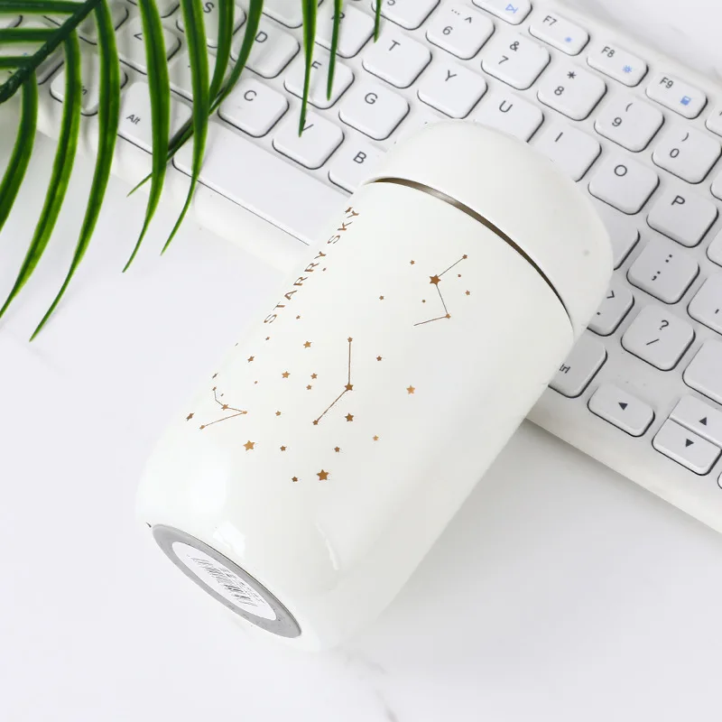 Бутылка-термос звездное небо мини малой емкости с защитой от проливания кофе кружка 304 нержавеющая сталь вакуумная фляга 200 мл детская бутылка термо