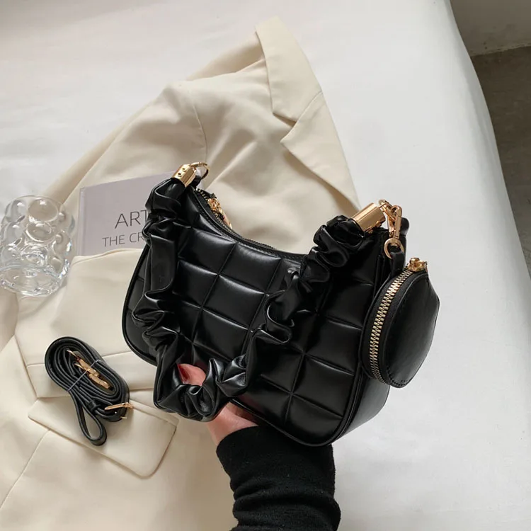 Дизайнерская сумка, новинка 2021, Модная Складная дамская сумка-мессенджер на одно плечо