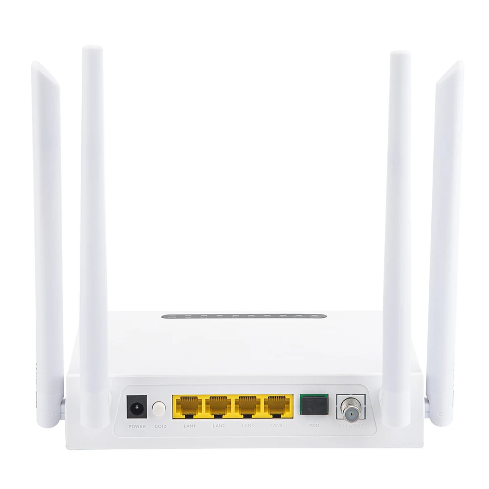 Hot-selling FTTH Modem CATV ZC-500GWT XPON 4GE+AC1200 WiFi 5+1CATV Dual Band ONT