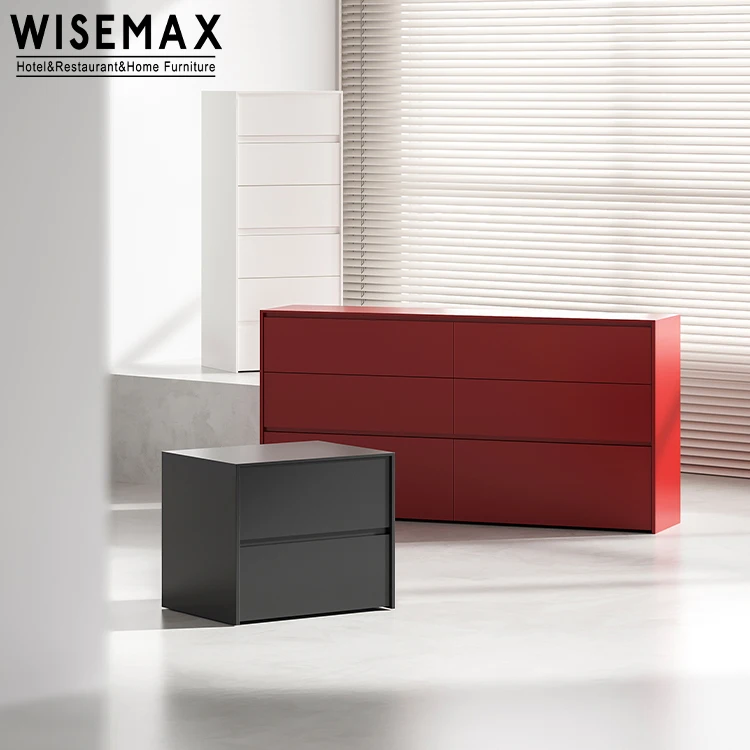 WISEMAX FURNITURE Nordic living room furniture White rectangle plywood multi layers bedroom hallway living room cabinet